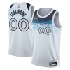 Raffinato Stupendo Versatile Minnesota Timberwolves Nike Unisex 2024/25 Custom Swingman Jersey City Edition White per gli appassionati
