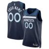 Gorgeous Fantastico Minnesota Timberwolves Nike Unisex Swingman Custom Jersey Navy Icon Edition per gli appassionati
