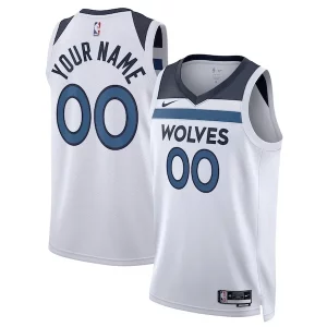 Comodo Prestigioso Minnesota Timberwolves Nike Unisex Swingman Custom Jersey White Association Edition per gli appassionati