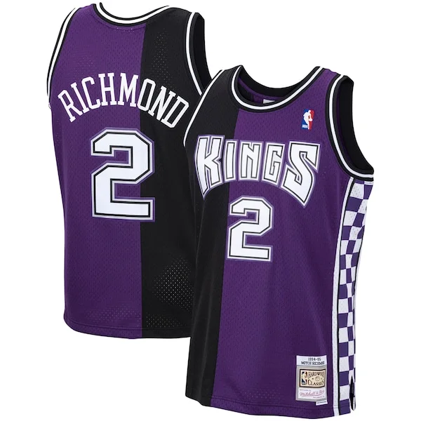Meraviglioso Splendido Comodo Mitch Richmond Sacramento Kings 1994/95 Hardwood Classics Swingman Jersey Purple per gli appassionati