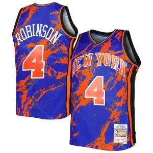 Attraente Nate Robinson New York Knicks 2005/06 Hardwood Classics Marble Swingman Jersey Blue per gli appassionati