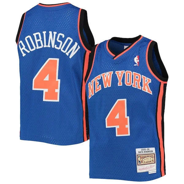 Attraente Meraviglioso Pratico Nate Robinson New York Knicks Youth 2005/06 Hardwood Classics Swingman Jersey Blue per gli appassionati