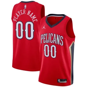 Duraturo Fascinante New Orleans Pelicans Jordan Brand Swingman Custom Jersey Statement Edition Red per gli appassionati