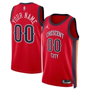 Robusto Trendy Meraviglioso New Orleans Pelicans Jordan Brand Unisex Swingman Custom Jersey Red Statement Edition per gli appassionati
