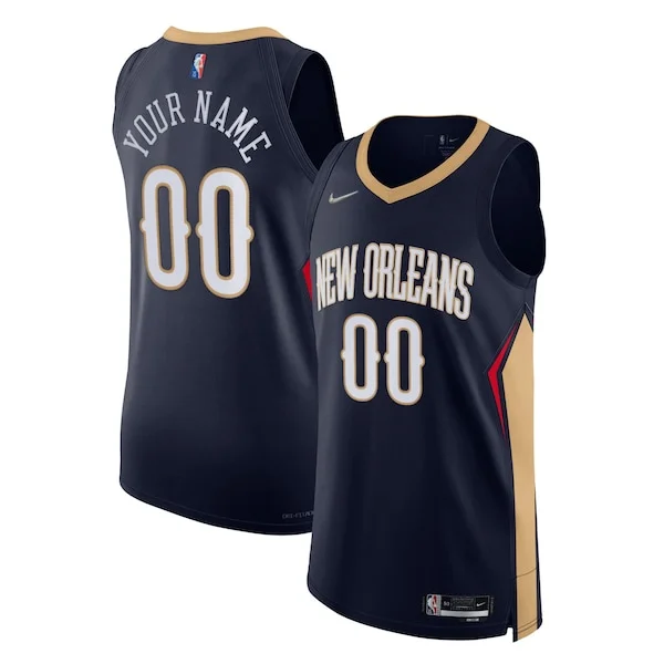 Comodo Prestigioso Incantevole New Orleans Pelicans Nike 2021/22 Diamond Authentic Custom Jersey Icon Edition Navy per gli appassionati