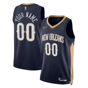 Robusto Cool New Orleans Pelicans Nike 2021/22 Diamond Swingman Custom Jersey Icon Edition Navy per gli appassionati