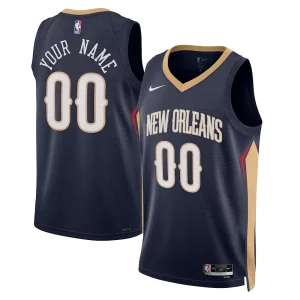 Incantevole Magnifico New Orleans Pelicans Nike Unisex 2022/23 Swingman Custom Jersey Navy Icon Edition per gli appassionati