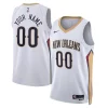 Fascinante New Orleans Pelicans Nike Unisex Swingman Custom Jersey White Association Edition per gli appassionati