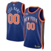 Sofisticato New York Knicks Nike Unisex 2023/24 Custom Swingman Jersey Blue City Edition per gli appassionati
