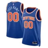 Cool Robusto New York Knicks Nike Unisex Swingman Custom Jersey Blue Icon Edition per gli appassionati