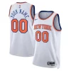 Fantastico New York Knicks Nike Unisex Swingman Custom Jersey White Association Edition/Blue per gli appassionati