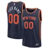 Accattivante Elegante Prestigioso New York Knicks Custom Fast Break Jersey Navy Statement Edition per gli appassionati