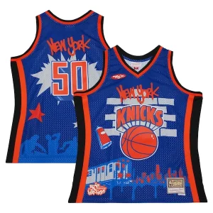 Pratico New York Knicks x Tats Cru Hardwood Classics Fashion Jersey Blue per gli appassionati