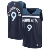Eccezionale Nickeil Alexander Walker Minnesota Timberwolves Fast Break Replica Player Jersey Icon Edition Navy per gli appassionati