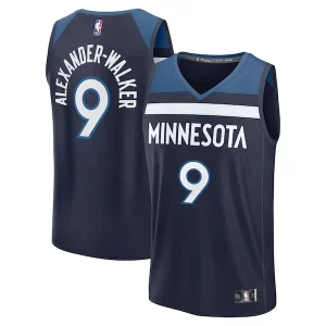 Eccezionale Nickeil Alexander Walker Minnesota Timberwolves Fast Break Replica Player Jersey Icon Edition Navy per gli appassionati