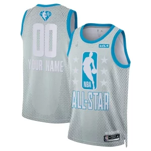 Duraturo Resistente Nike 2022 NBA All Star Game Swingman Custom Jersey Gray per gli appassionati