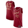 Bellissimo Robusto Nike Donovan Mitchell Cleveland Cavaliers Authentic Jersey City Edition Wine per gli appassionati
