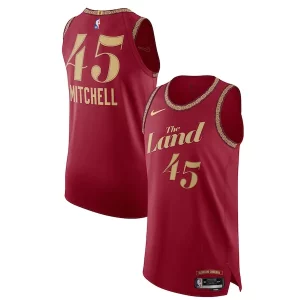 Bellissimo Robusto Nike Donovan Mitchell Cleveland Cavaliers Authentic Jersey City Edition Wine per gli appassionati