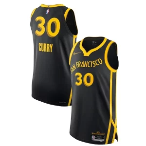 Delizioso Nike Stephen Curry Golden State Warriors Authentic Jersey City Edition Black per gli appassionati