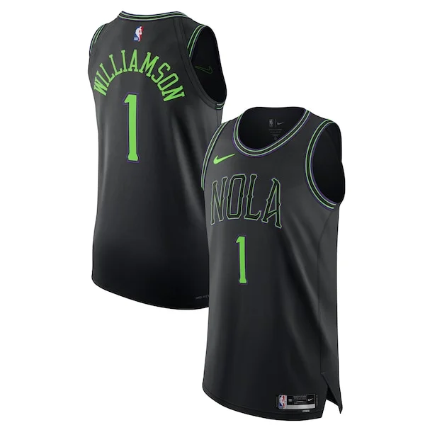 Gorgeous Elegante Nike Zion Williamson New Orleans Pelicans Authentic Jersey City Edition Black per gli appassionati