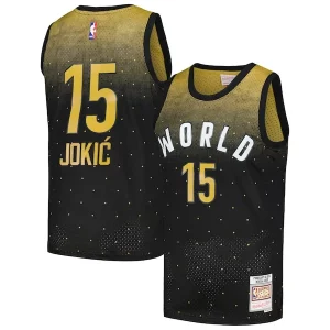 Trendy Attraente Nikola Jokic 2016 NBA Rising Stars Challenge Hardwood Classics Swingman Jersey Black per gli appassionati