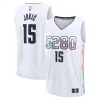 Versatile Moderno Stupendo Nikola Jokic Denver Nuggets Youth 2024/25 Fast Break Player Jersey City Edition White per gli appassionati