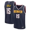 Duraturo Nikola Jokic Denver Nuggets Fast Break Replica Player Jersey Icon Edition Navy per gli appassionati