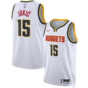 Fantastico Magnifico Raffinato Nikola Jokic Denver Nuggets Nike Unisex Swingman Jersey Association Edition White/Navy per gli appassionati