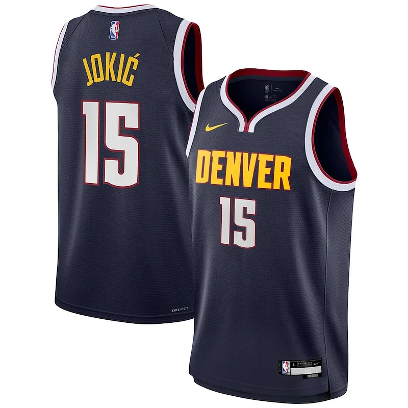 Comodo Moderno Nikola Jokic Denver Nuggets Nike Youth Swingman Jersey Icon Edition Navy per gli appassionati