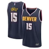 Bellissimo Carino Nikola Jokic Denver Nuggets Youth Fast Break Replica Player Jersey Icon Edition Navy per gli appassionati