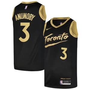 Attraente Ottimo Carino OG Anunoby Toronto Raptors Nike Swingman Player Jersey City Edition Black per gli appassionati