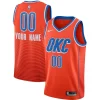 Cool Trendy Oklahoma City Thunder Jordan Brand Swingman Custom Jersey Statement Edition Orange per gli appassionati