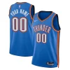 Prestigioso Oklahoma City Thunder Nike Unisex Swingman Custom Jersey Blue Icon Edition per gli appassionati