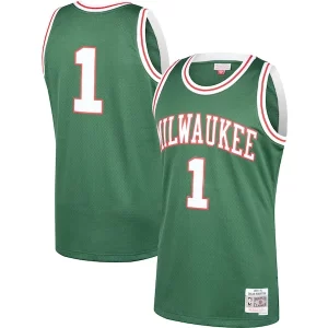 Duraturo Moderno Oscar Robertson Milwaukee Bucks 2001/02 Hardwood Classics Swingman Jersey Green per gli appassionati