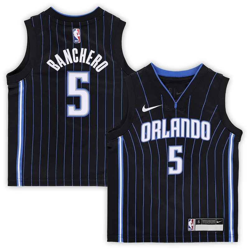 Splendido Cool Ottimo Paolo Banchero Orlando Magic Nike Preschool Swingman Player Jersey Icon Edition Black per gli appassionati