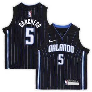 Accattivante Splendido Paolo Banchero Orlando Magic Nike Toddler Swingman Player Jersey Icon Edition Black per gli appassionati