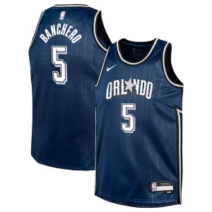 Moderno Paolo Banchero Orlando Magic Nike Youth Swingman Replica Jersey City Edition Navy per gli appassionati