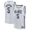 Classico Paolo Banchero Orlando Magic Youth 2024/25 Fast Break Player Jersey City Edition Silver per gli appassionati