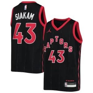 Robusto Pascal Siakam Toronto Raptors Jordan Brand Youth 2020/21 Swingman Jersey Statement Edition Black per gli appassionati