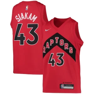 Cool Comodo Eccezionale Pascal Siakam Toronto Raptors Nike Youth 2021/22 Diamond Swingman Jersey Icon Edition Red per gli appassionati