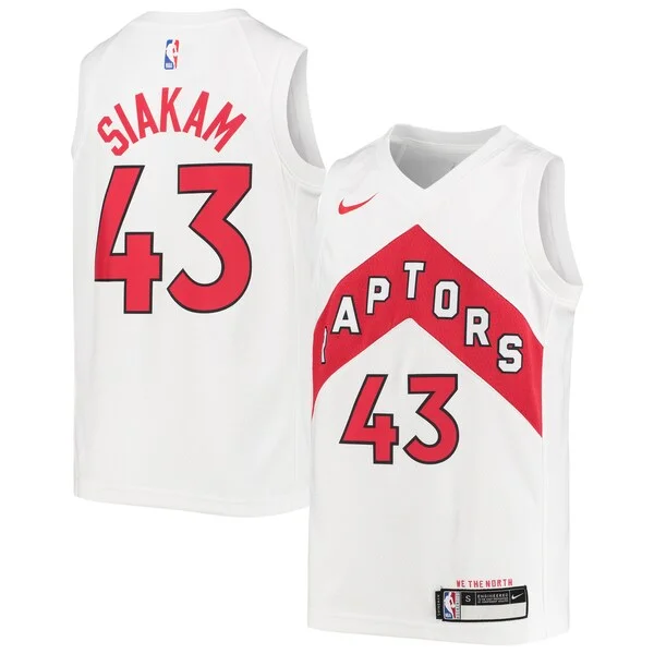 Carino Ottimo Delizioso Pascal Siakam Toronto Raptors Nike Youth Swingman Jersey Association Edition White/Red per gli appassionati