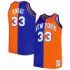 Attraente Elegante Versatile Patrick Ewing New York Knicks Big & Tall Hardwood Classics 1991/92 Split Swingman Jersey Blue/Orange per gli appassionati