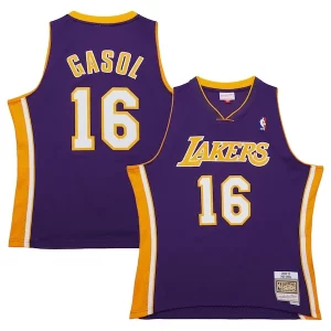 Eccezionale Pau Gasol Los Angeles Lakers 2009/10 Hardwood Classics Swingman Jersey Purple per gli appassionati