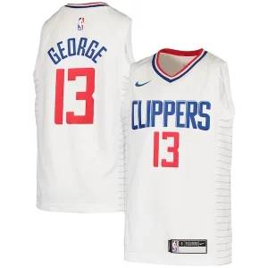 Classico Resistente Elegante Paul George LA Clippers Nike Youth 2020/21 Swingman Jersey Association Edition White per gli appassionati