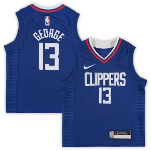Bellissimo Comodo Stupendo Paul George LA Clippers Preschool Nike 2020/21 Fast Break Replica Jersey Royal Icon Edition per gli appassionati