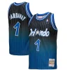 Resistente Cool Penny Hardaway Orlando Magic 1994/95 Hardwood Classics Fadeaway Swingman Player Jersey Royal/Black per gli appassionati