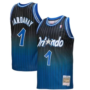 Resistente Cool Penny Hardaway Orlando Magic 1994/95 Hardwood Classics Fadeaway Swingman Player Jersey Royal/Black per gli appassionati
