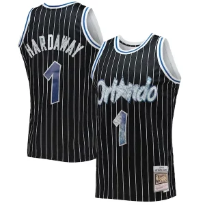 Pratico Eccezionale Penny Hardaway Orlando Magic 1996/97 Hardwood Classics NBA 75th Anniversary Diamond Swingman Jersey Black per gli appassionati