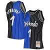 Delizioso Magnifico Raffinato Penny Hardaway Orlando Magic Hardwood Classics 1994/95 Split Swingman Jersey Blue/Black per gli appassionati