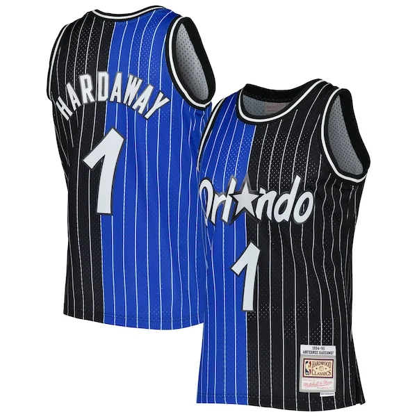 Delizioso Magnifico Raffinato Penny Hardaway Orlando Magic Hardwood Classics 1994/95 Split Swingman Jersey Blue/Black per gli appassionati